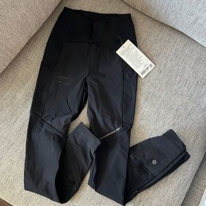 NWT lululemon SenseKnit Composite HR Run Tight 28” Size 2 in Black